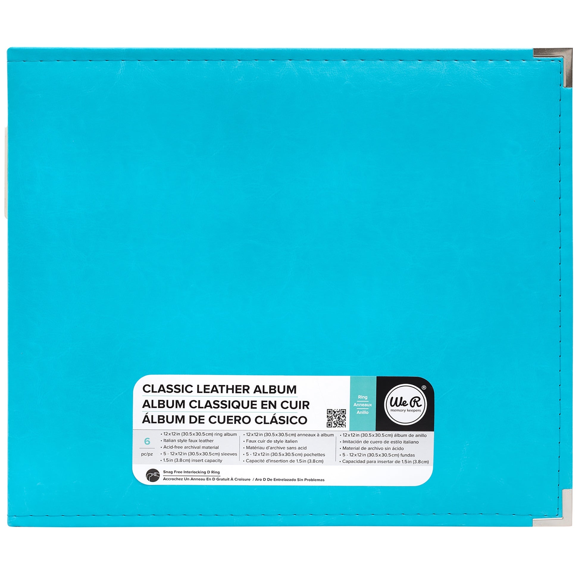 We R Makers 12x12" Faux Leather D-Ring Photo Album