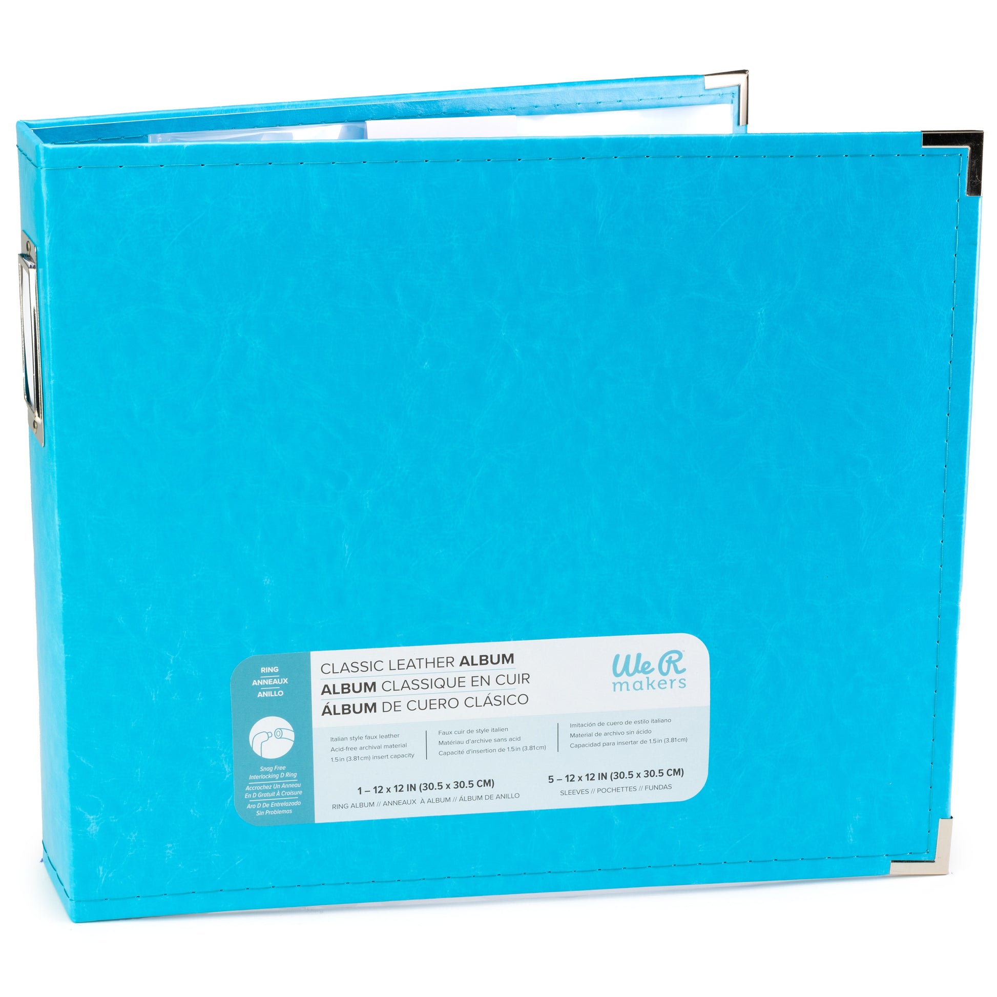 We R Makers 12x12" Faux Leather D-Ring Photo Album