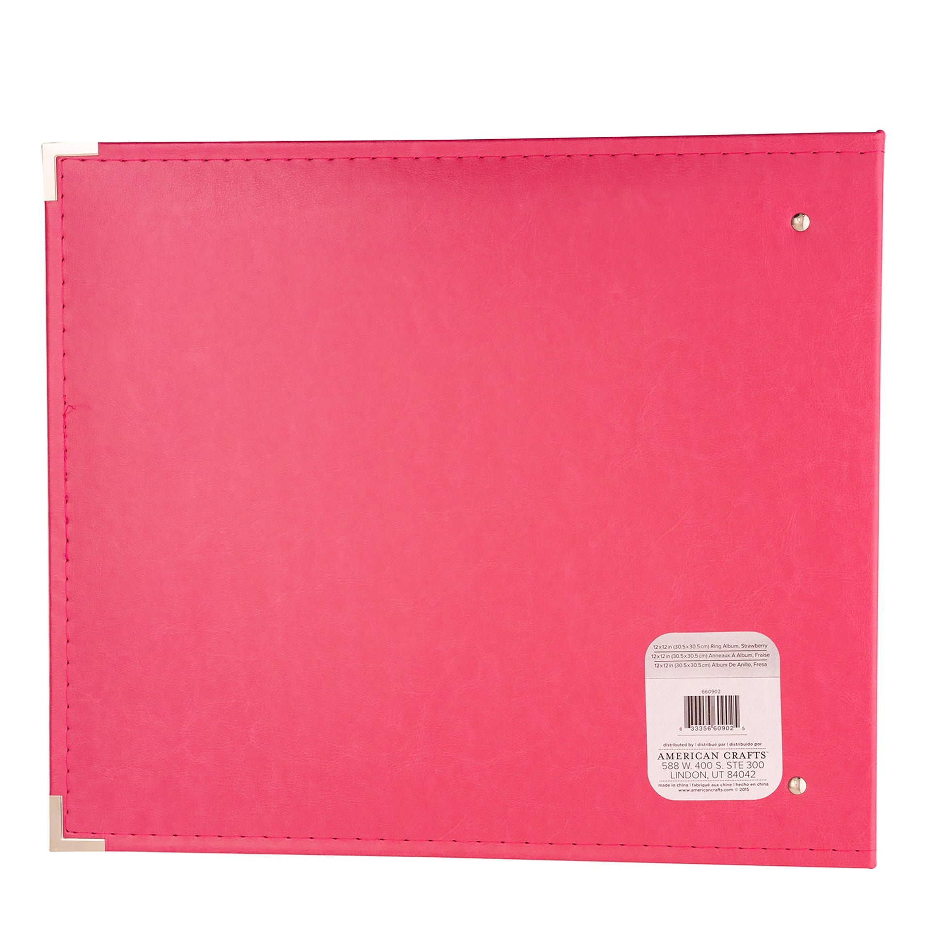We R Makers 12x12" Faux Leather D-Ring Photo Album