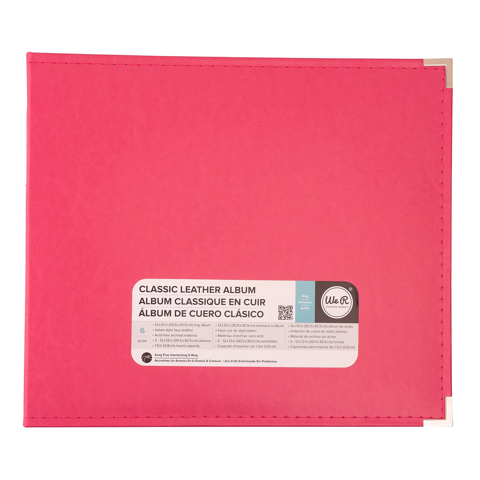 We R Makers 12x12" Faux Leather D-Ring Photo Album