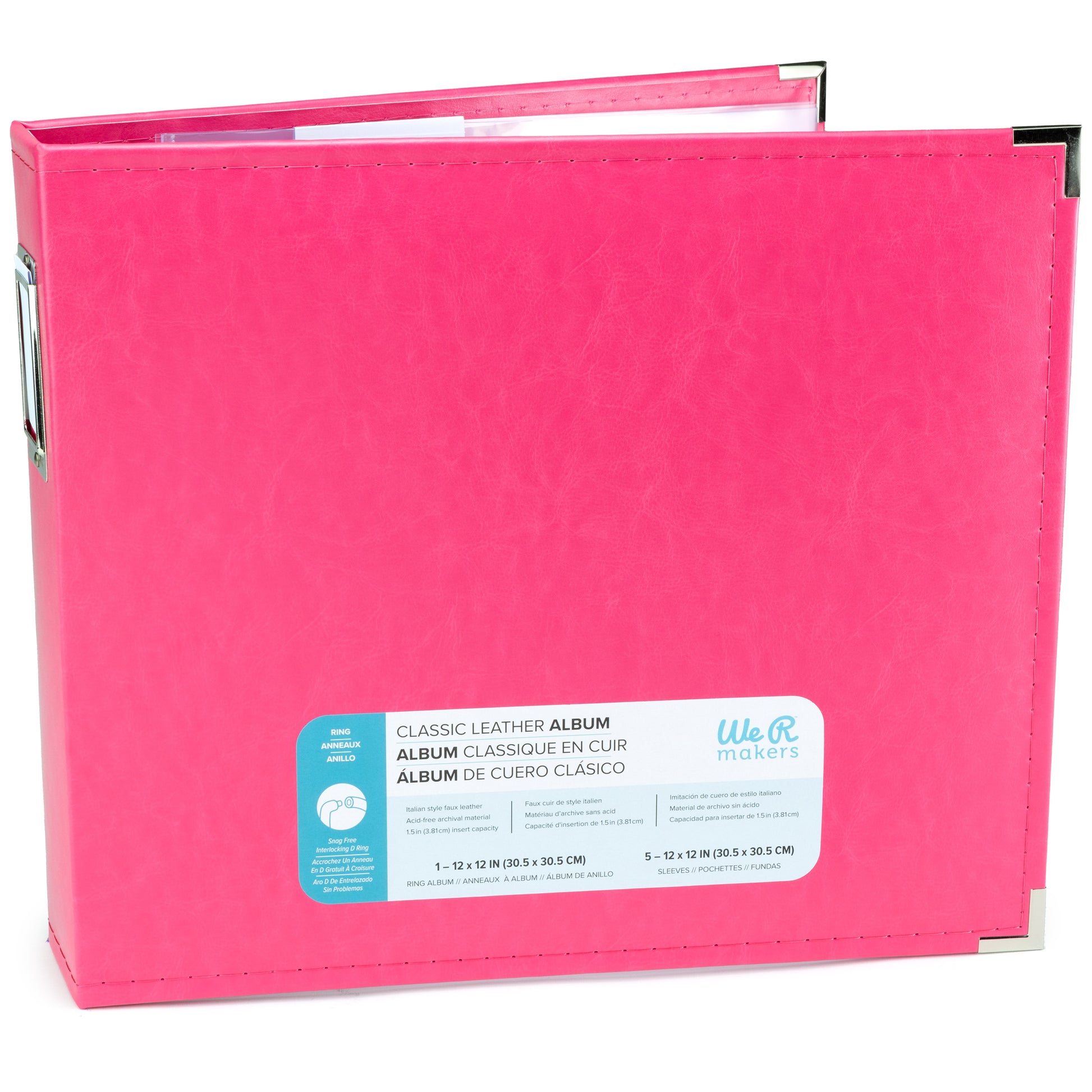 We R Makers 12x12" Faux Leather D-Ring Photo Album
