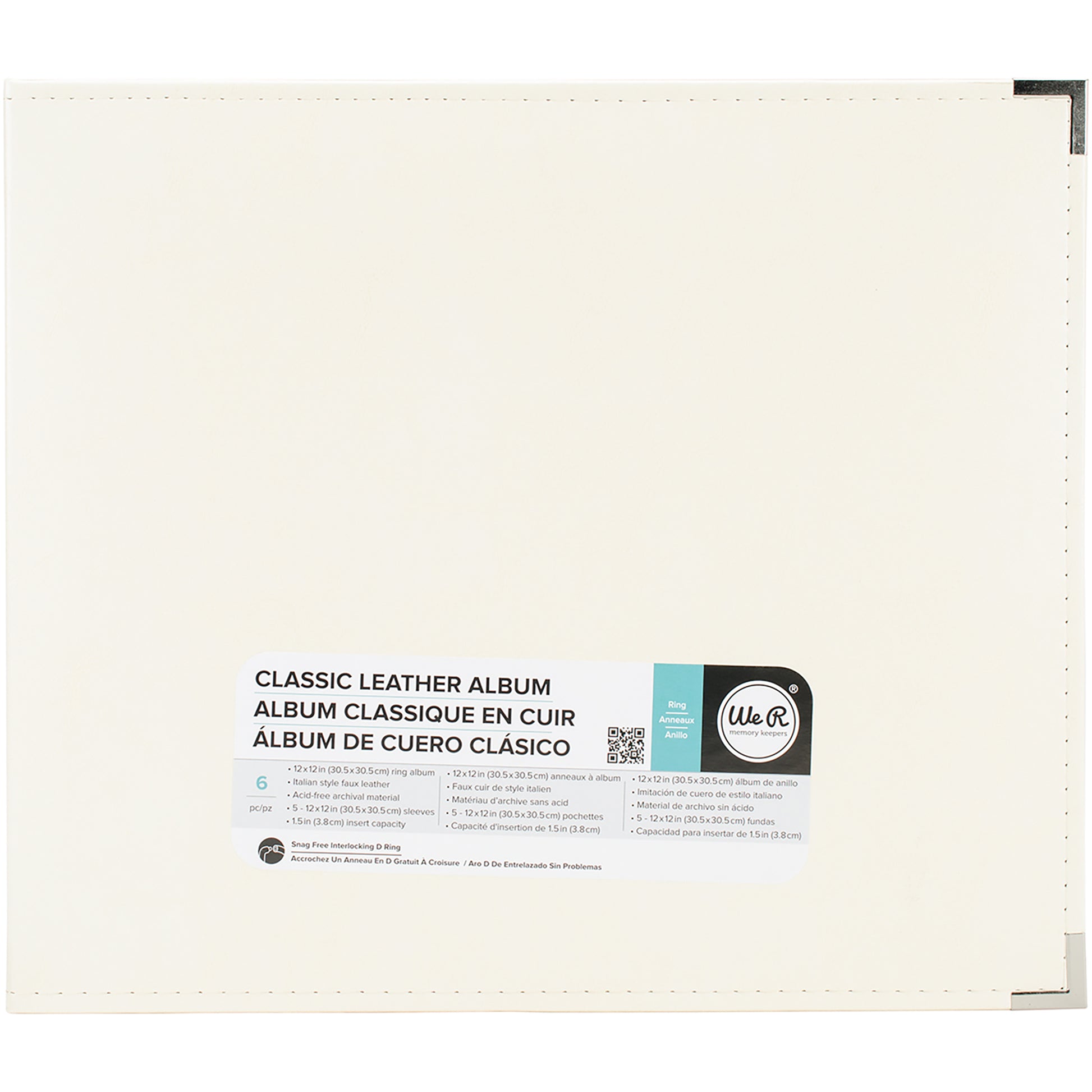 We R Makers 12x12" Faux Leather D-Ring Photo Album