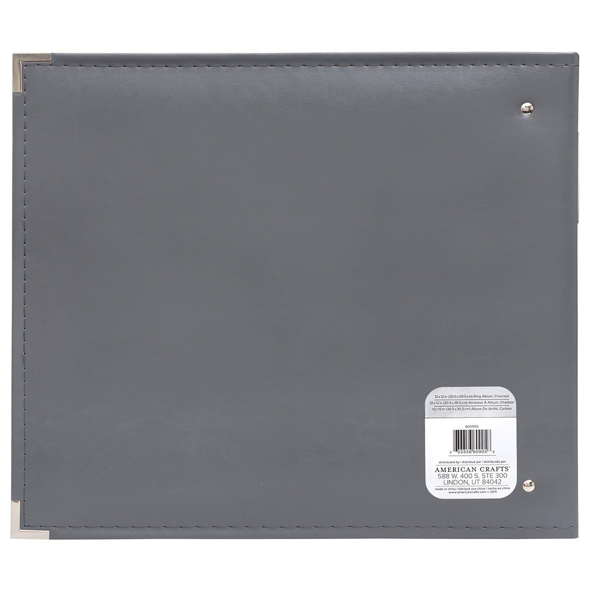 We R Makers 12x12" Faux Leather D-Ring Photo Album