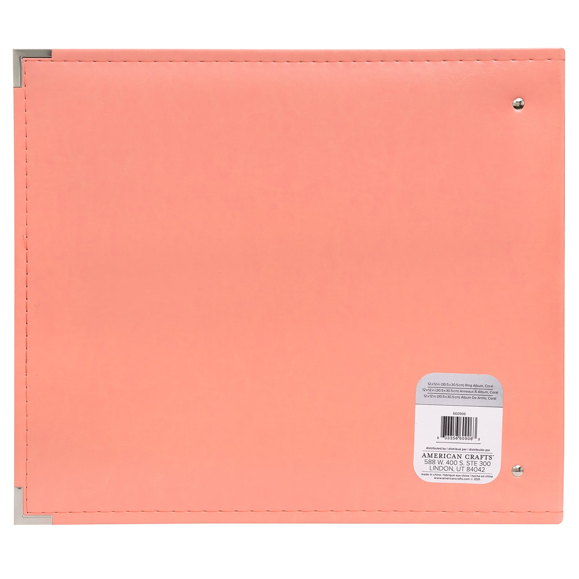 We R Makers 12x12" Faux Leather D-Ring Photo Album