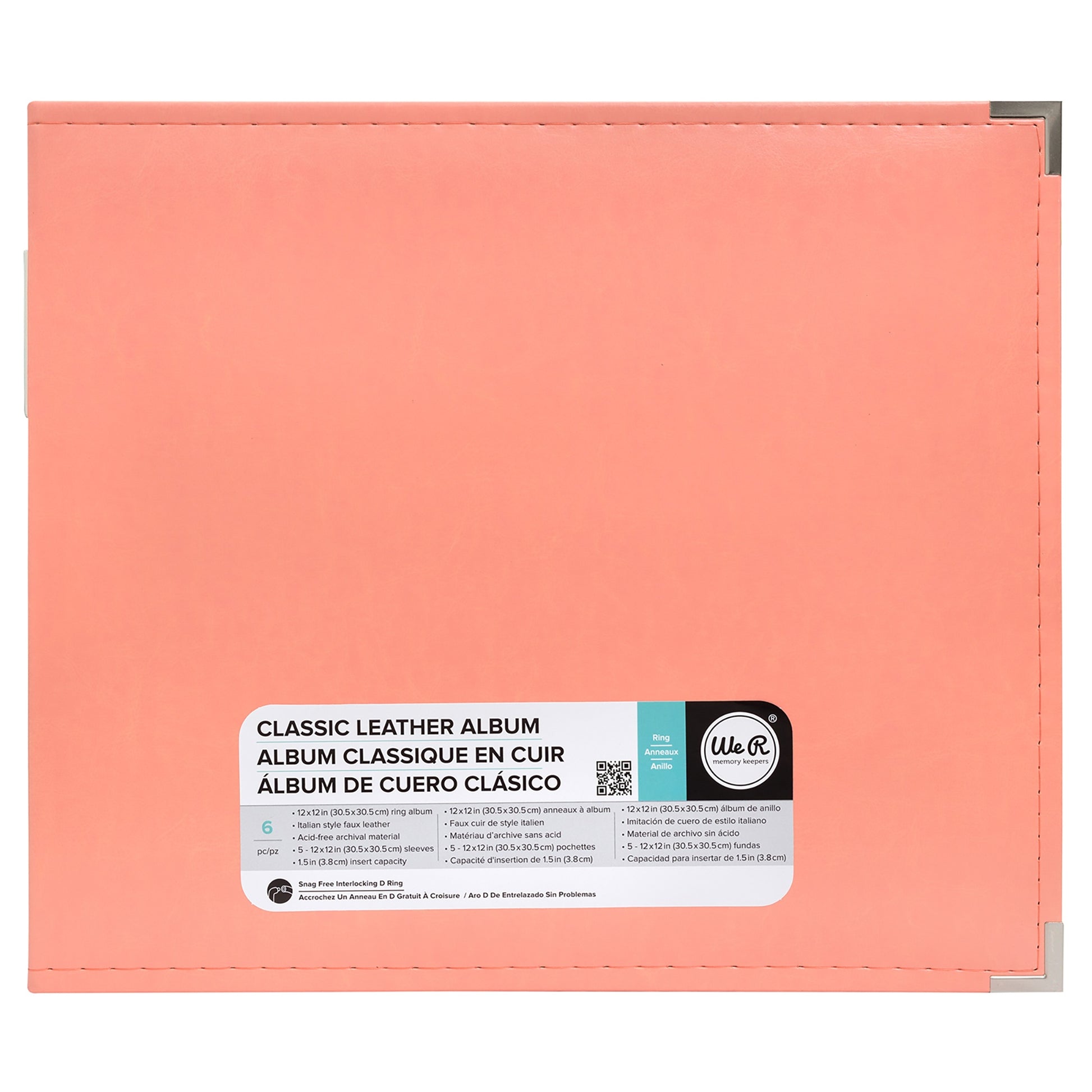 We R Makers 12x12" Faux Leather D-Ring Photo Album