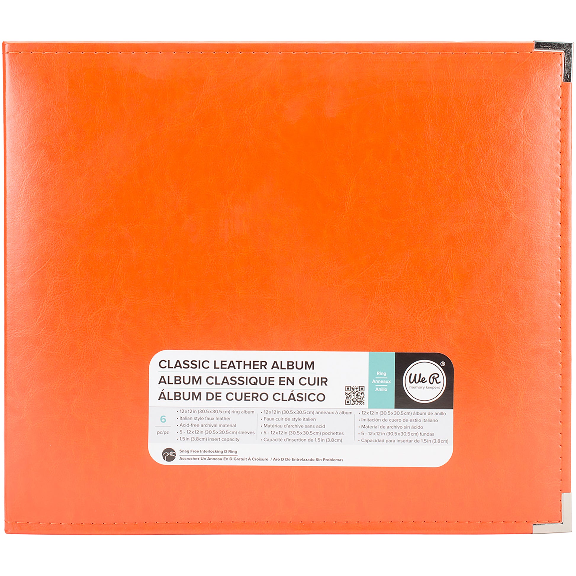 We R Makers 12x12" Faux Leather D-Ring Photo Album