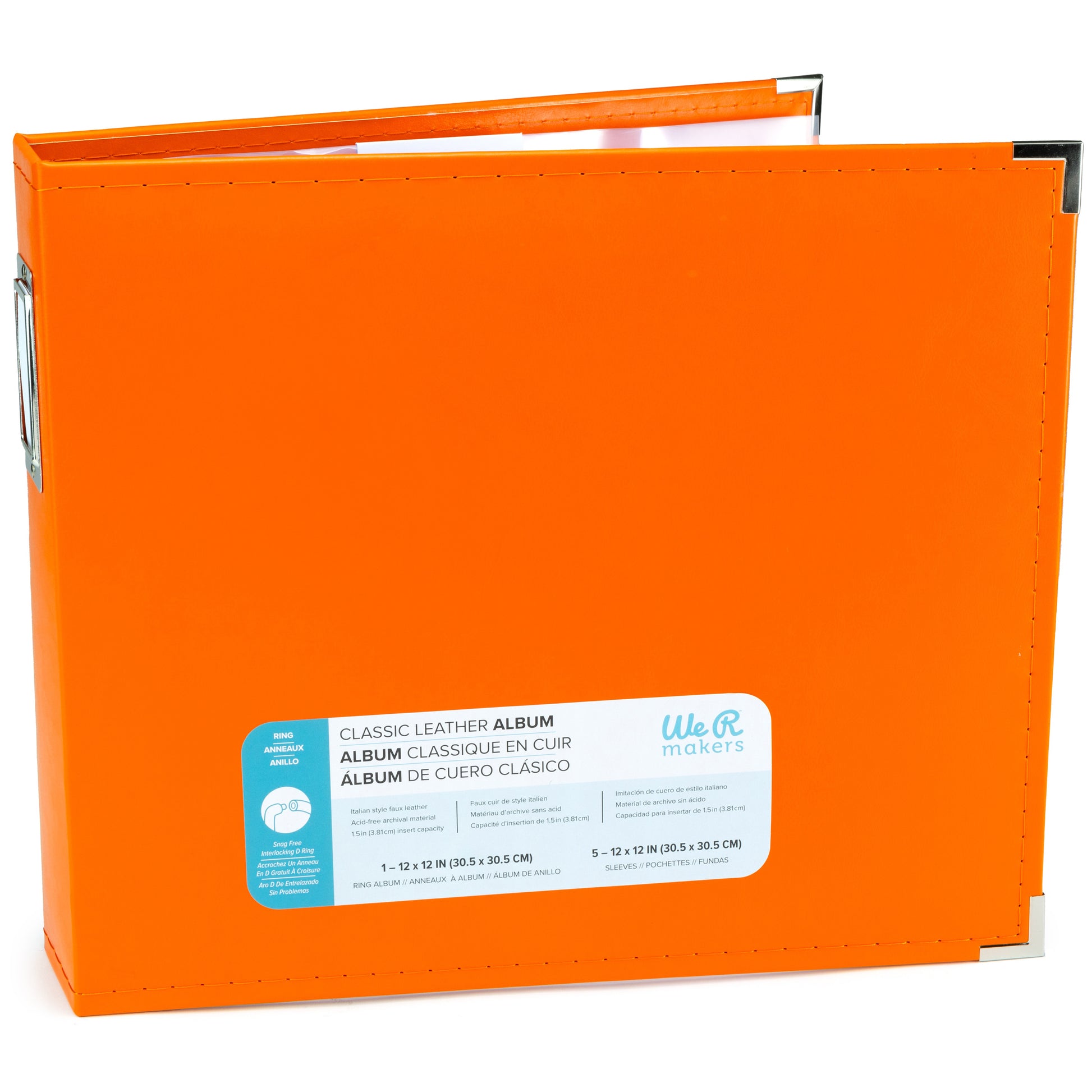 We R Makers 12x12" Faux Leather D-Ring Photo Album