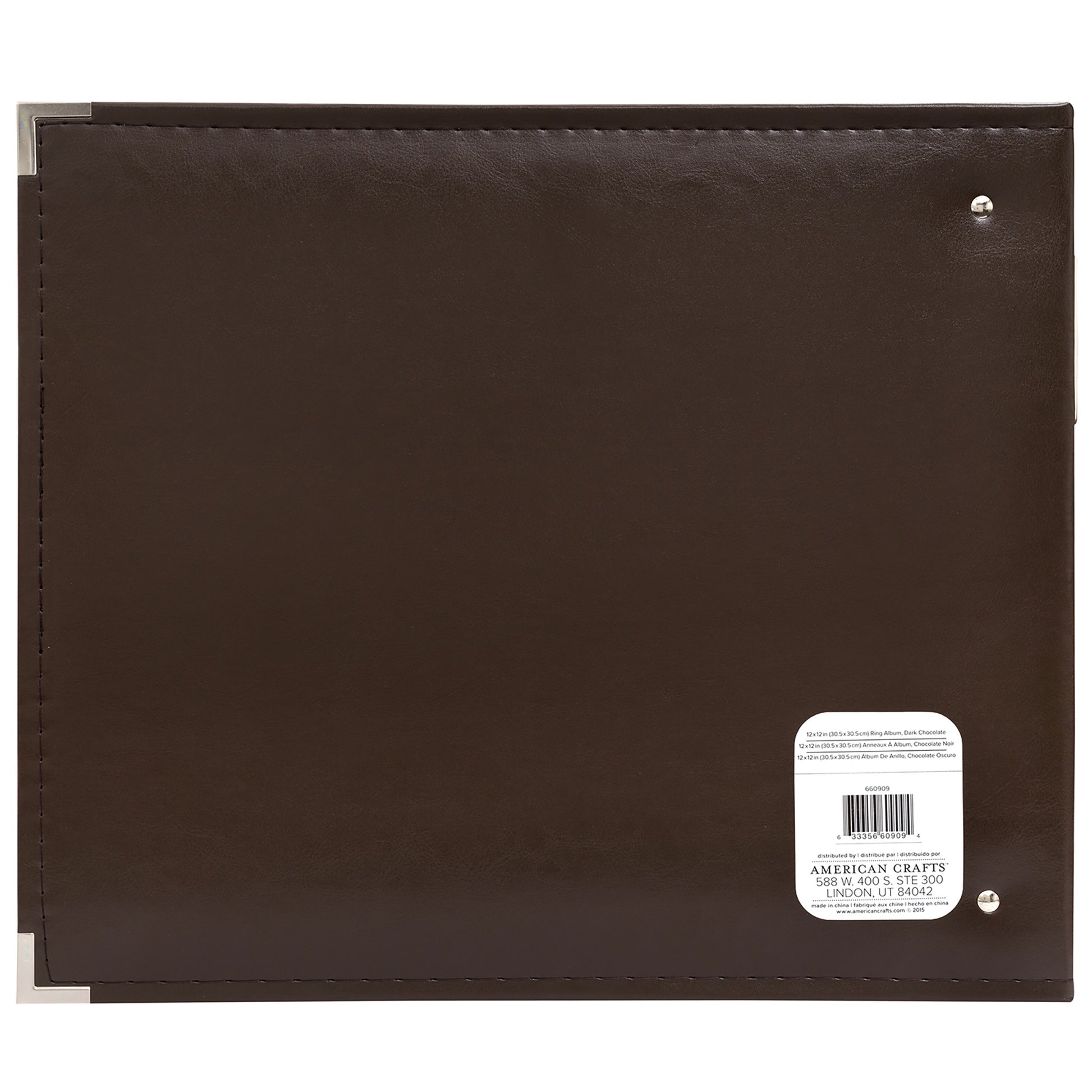 We R Makers 12x12" Faux Leather D-Ring Photo Album