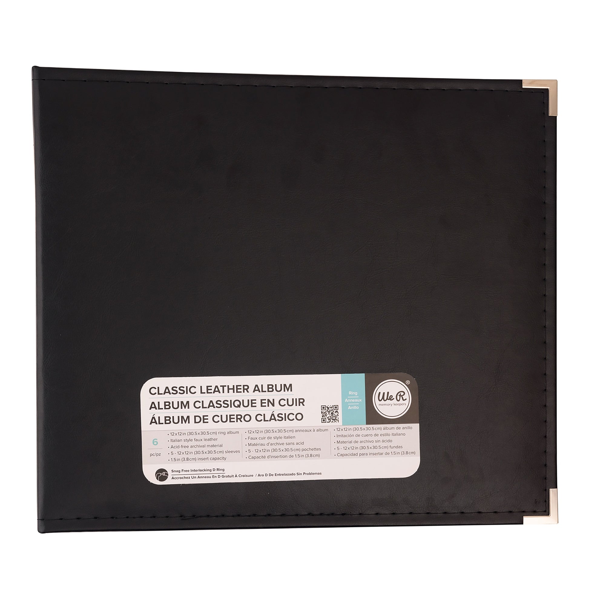 We R Makers 12x12" Faux Leather D-Ring Photo Album