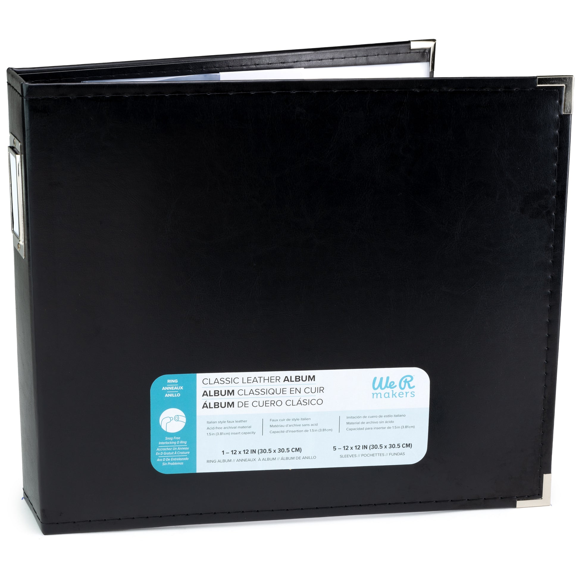 We R Makers 12x12" Faux Leather D-Ring Photo Album