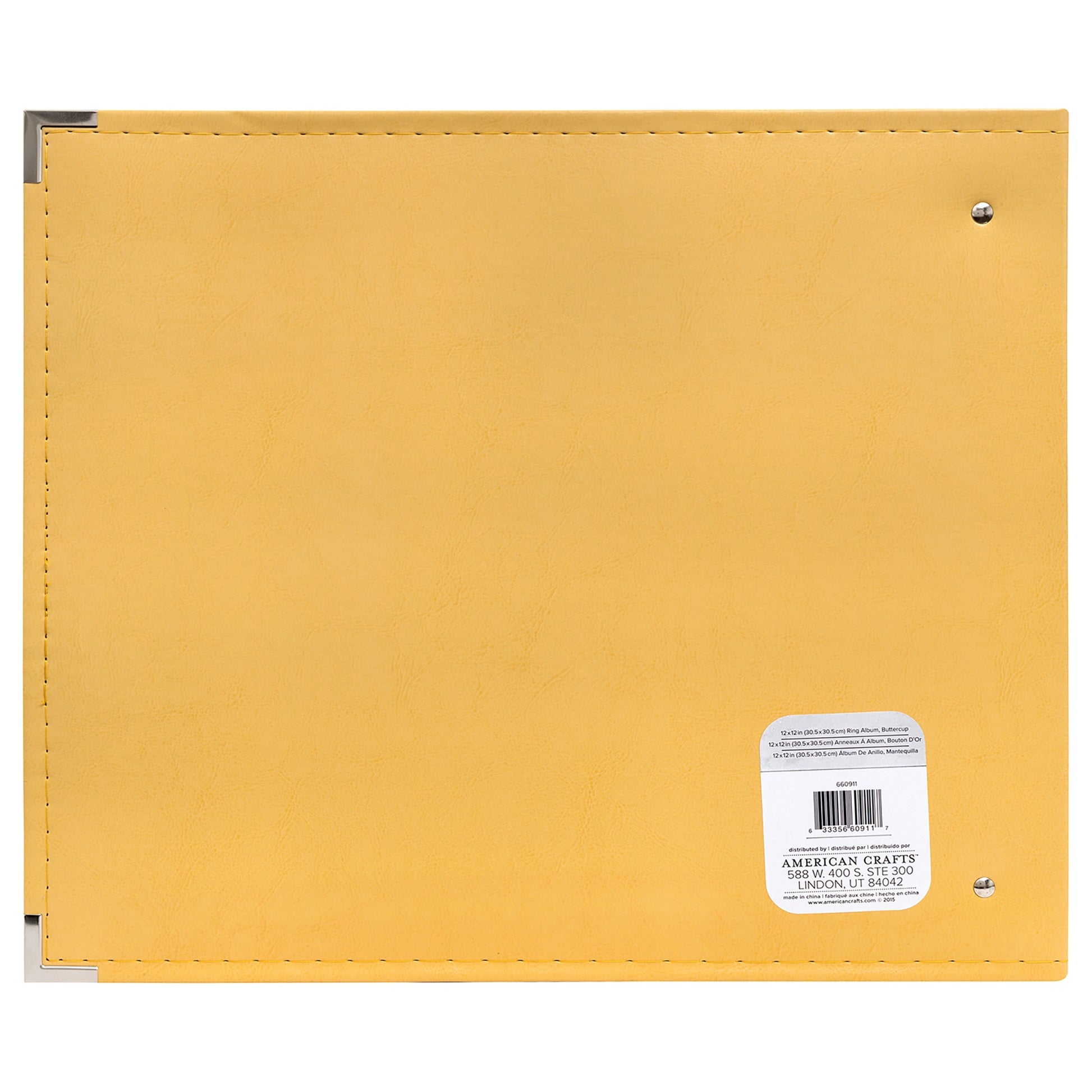 We R Makers 12x12" Faux Leather D-Ring Photo Album