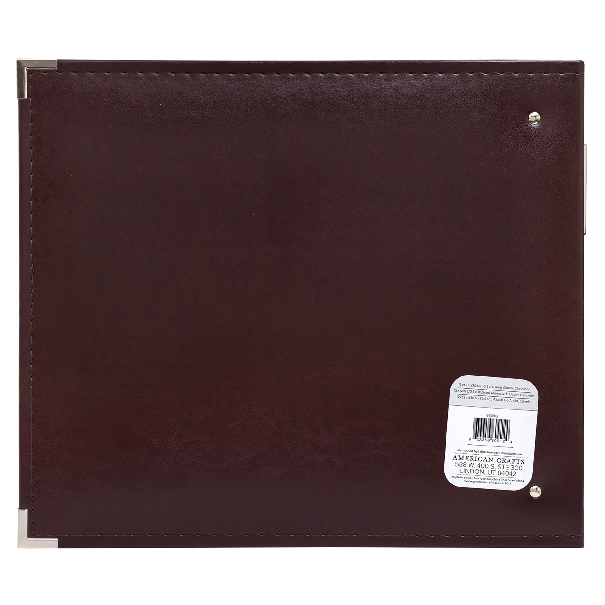 We R Makers 12x12" Faux Leather D-Ring Photo Album