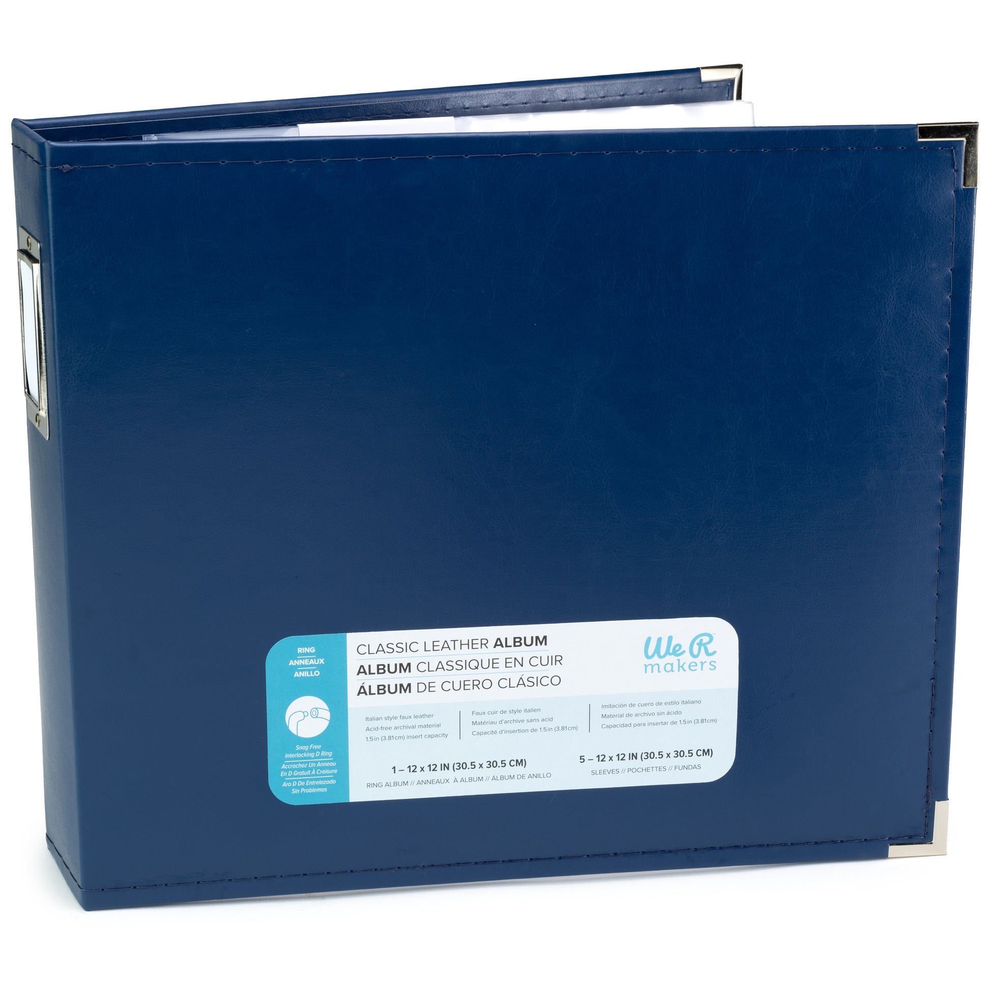 We R Makers 12x12" Faux Leather D-Ring Photo Album