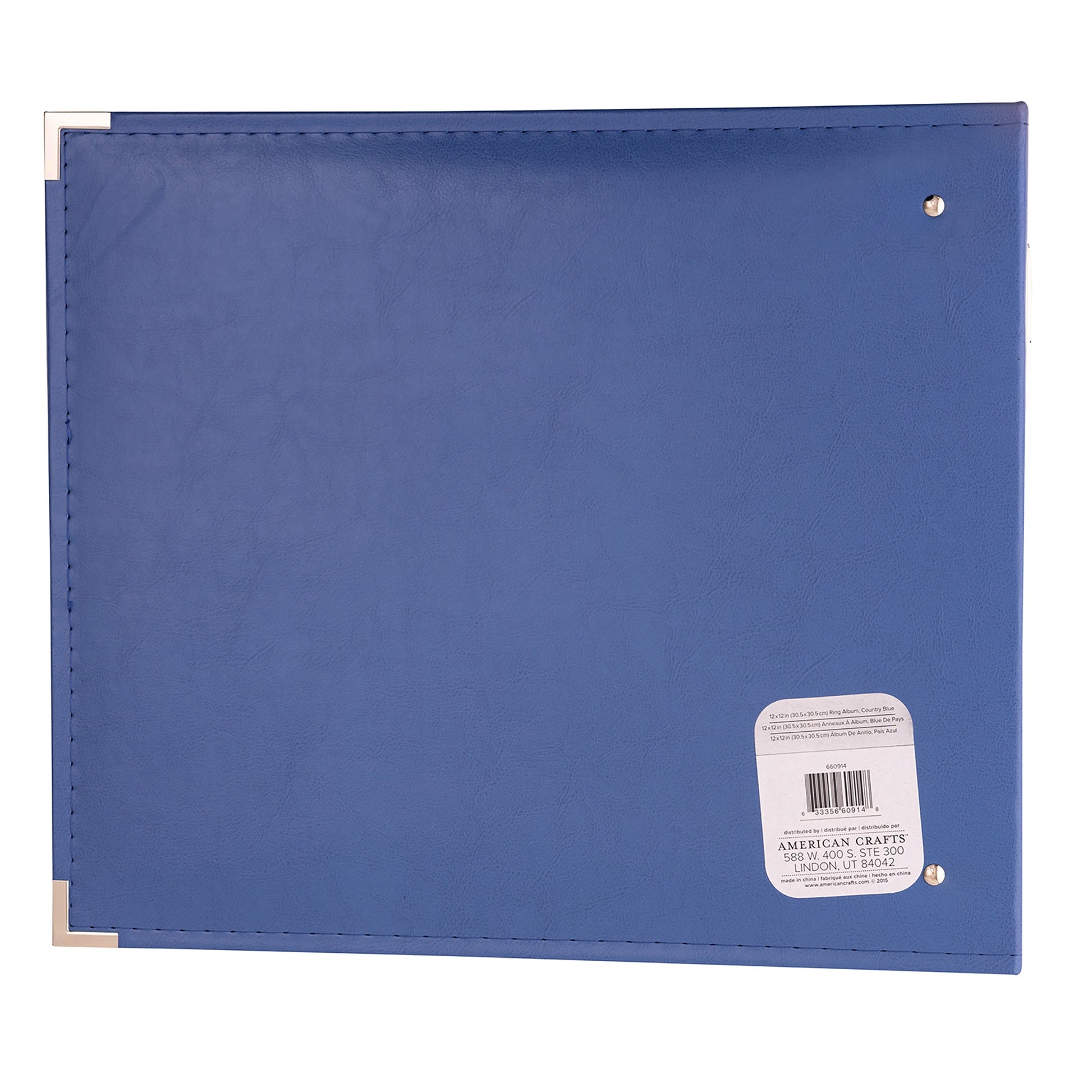 We R Makers 12x12" Faux Leather D-Ring Photo Album