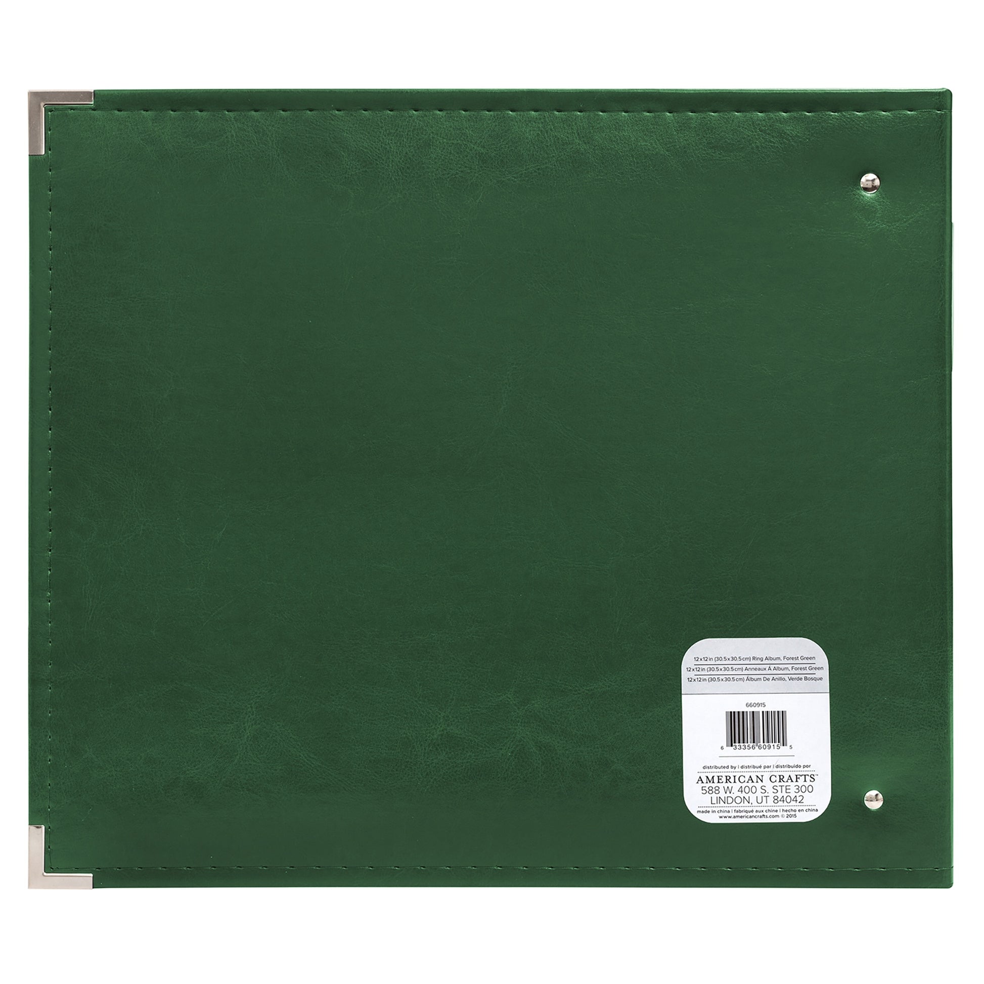We R Makers 12x12" Faux Leather D-Ring Photo Album