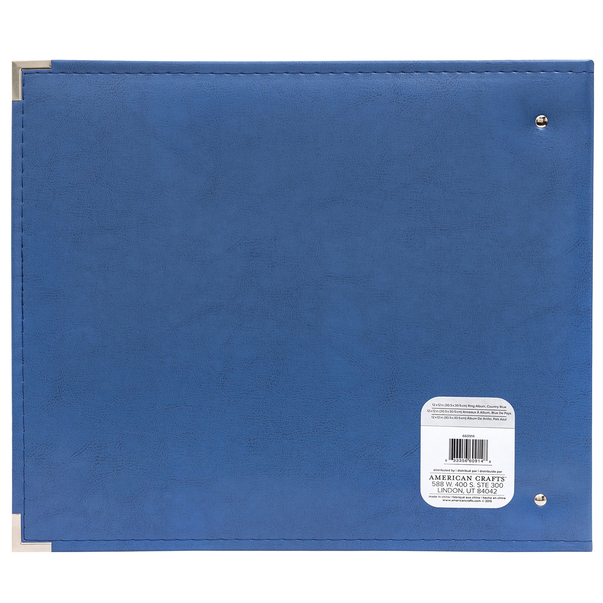 We R Makers 12x12" Faux Leather D-Ring Photo Album