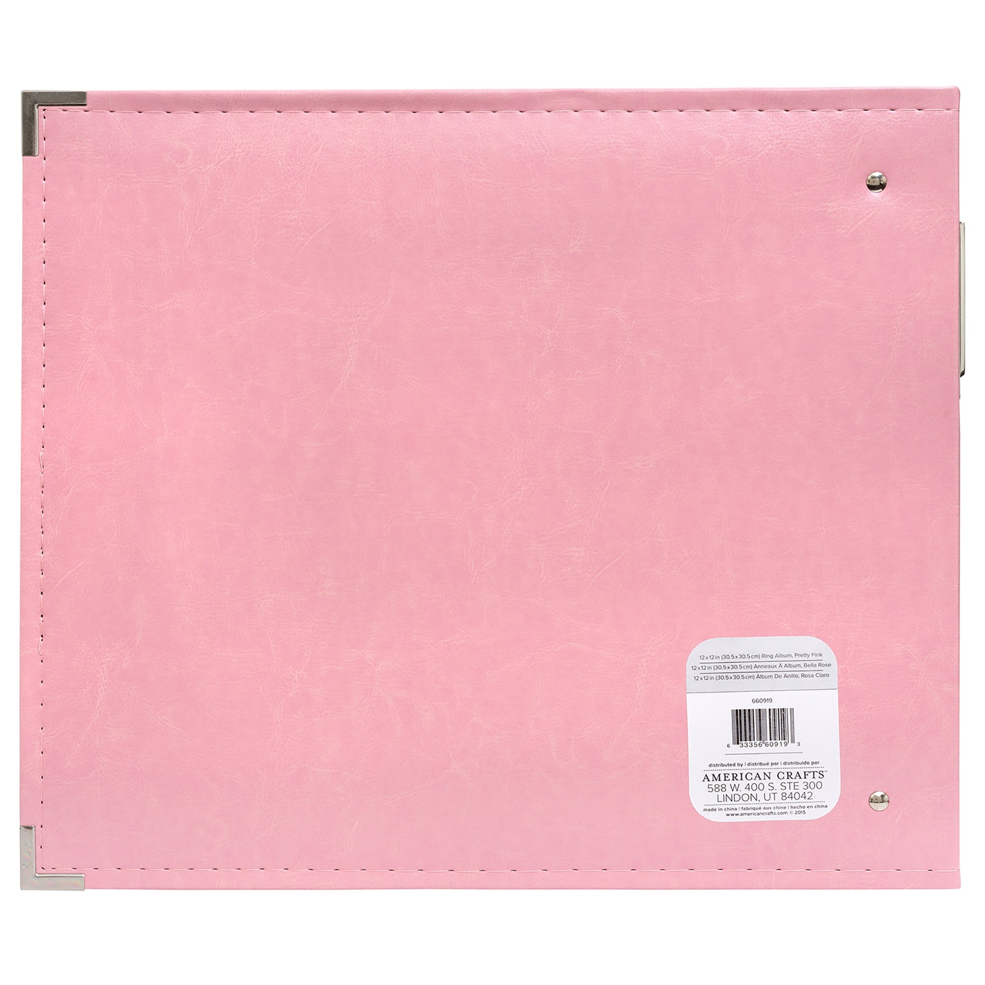 We R Makers 12x12" Faux Leather D-Ring Photo Album