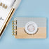 Close up of mini notebook that used the We R Makers Universal Cinch Book Binding Machine to make