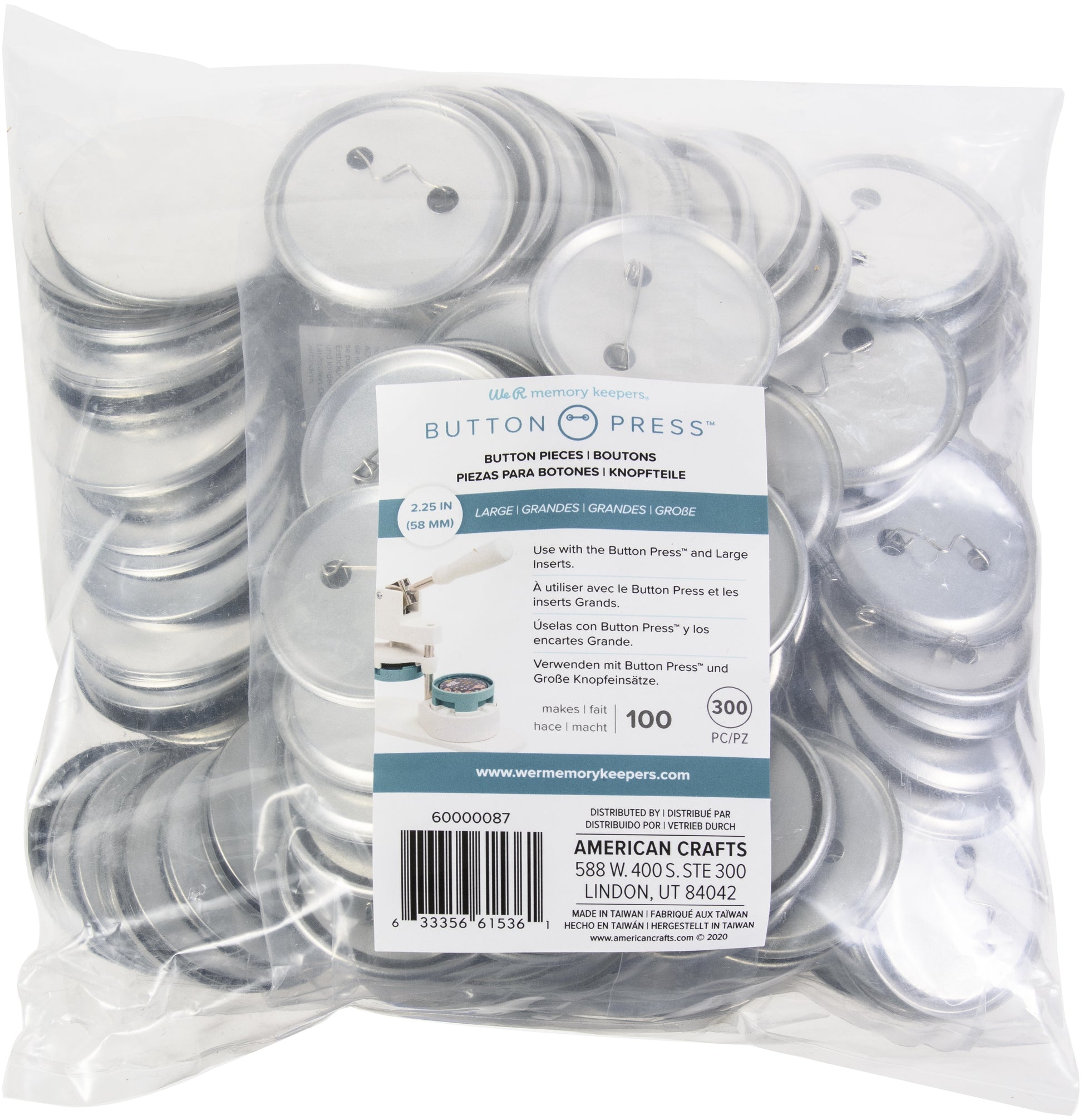 We R Makers Button Press Bulk Refill Packs - 100 pieces