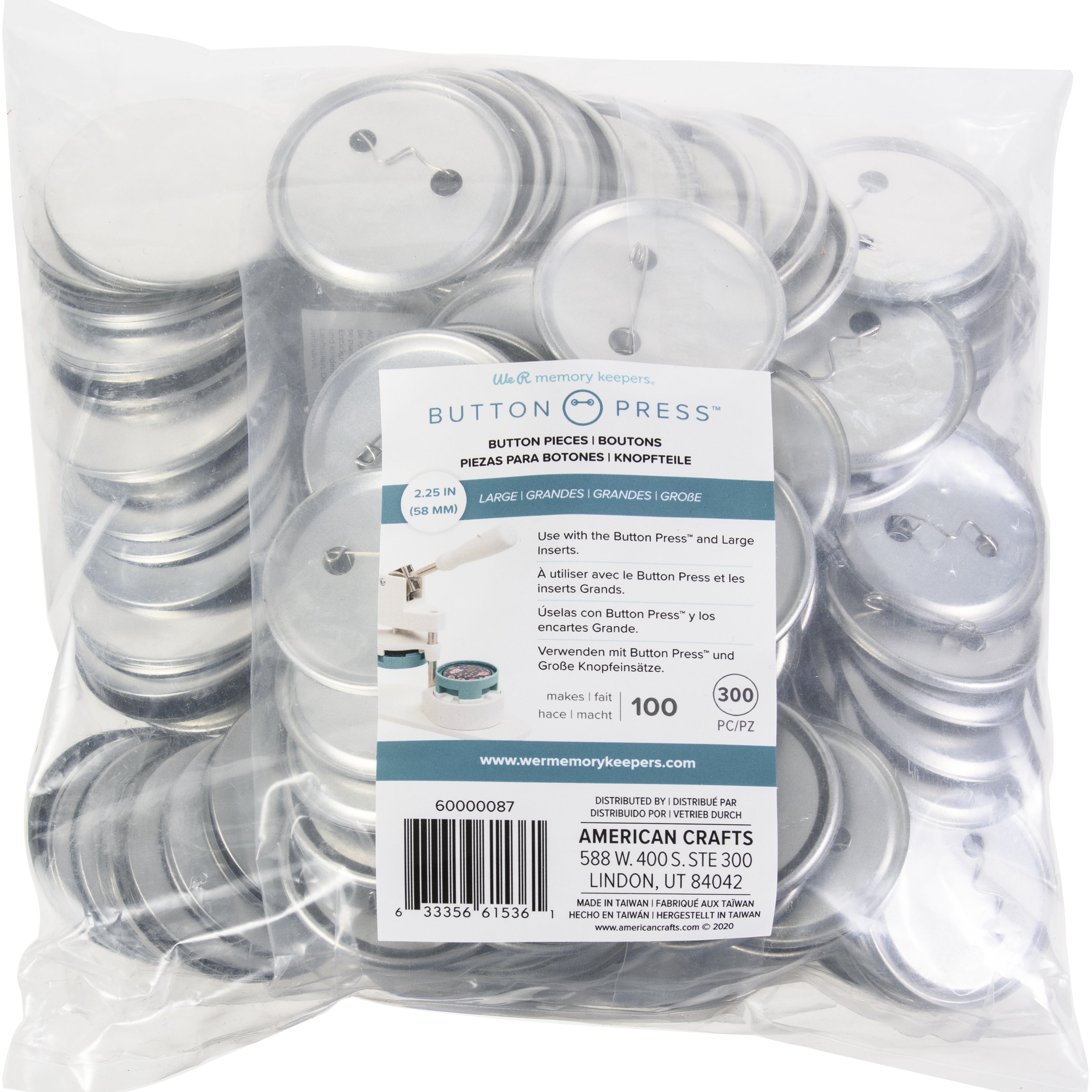 We R Makers Button Press Bulk Refill Packs - 100 pieces