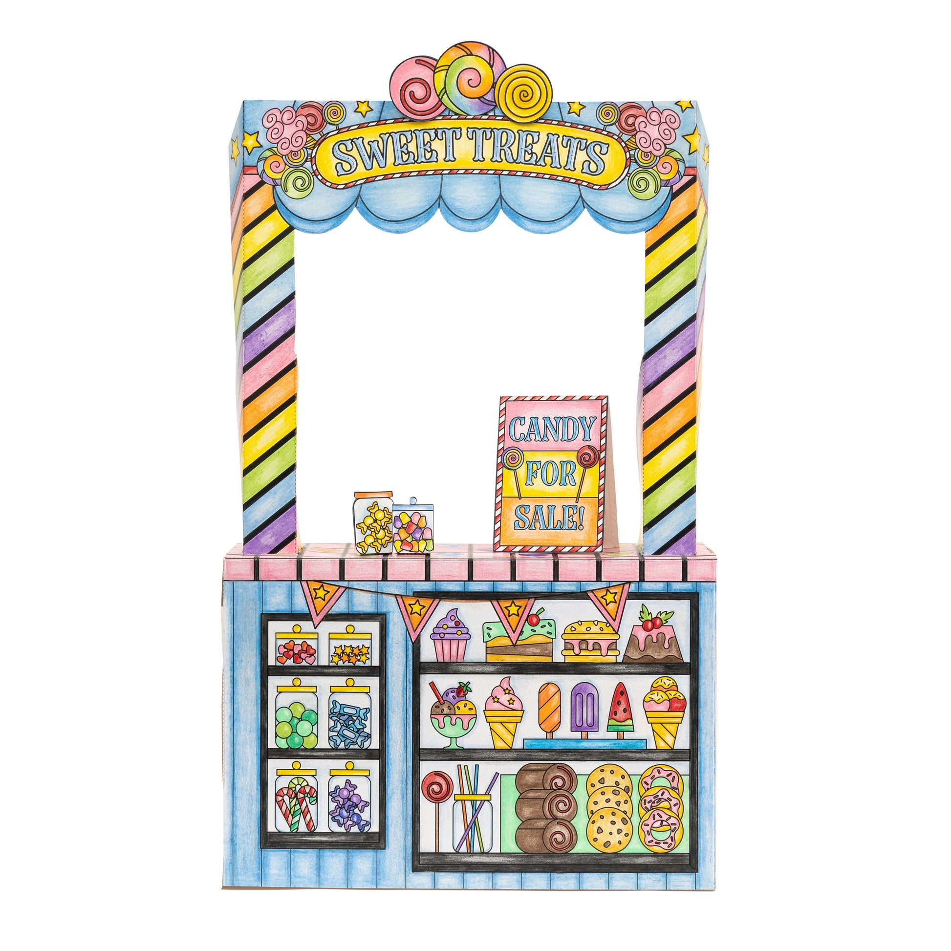 Make It Colorful! Color Your Own Candy Stand