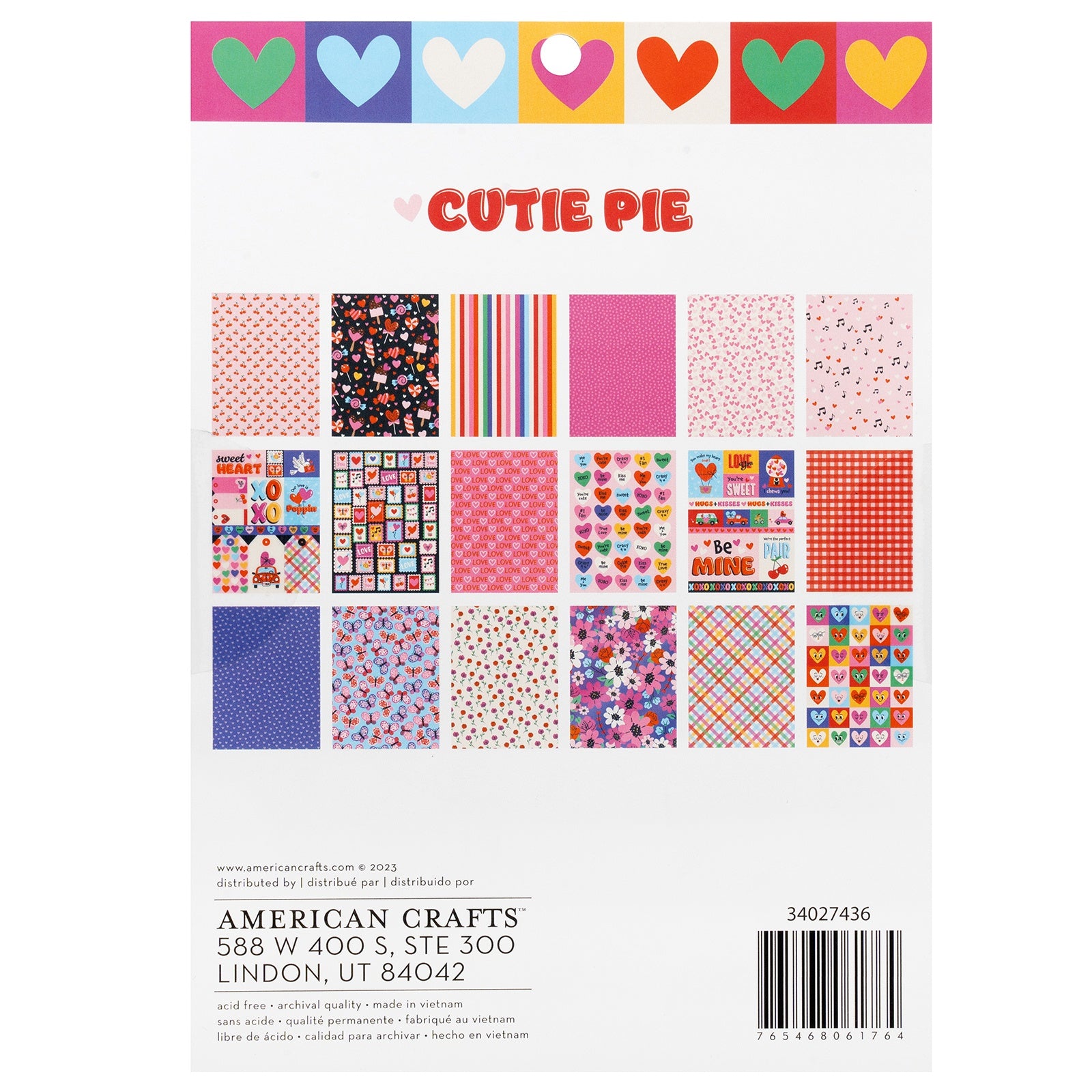AC Cardstock Cutie Pie 6x8" Patterned Paper Pad