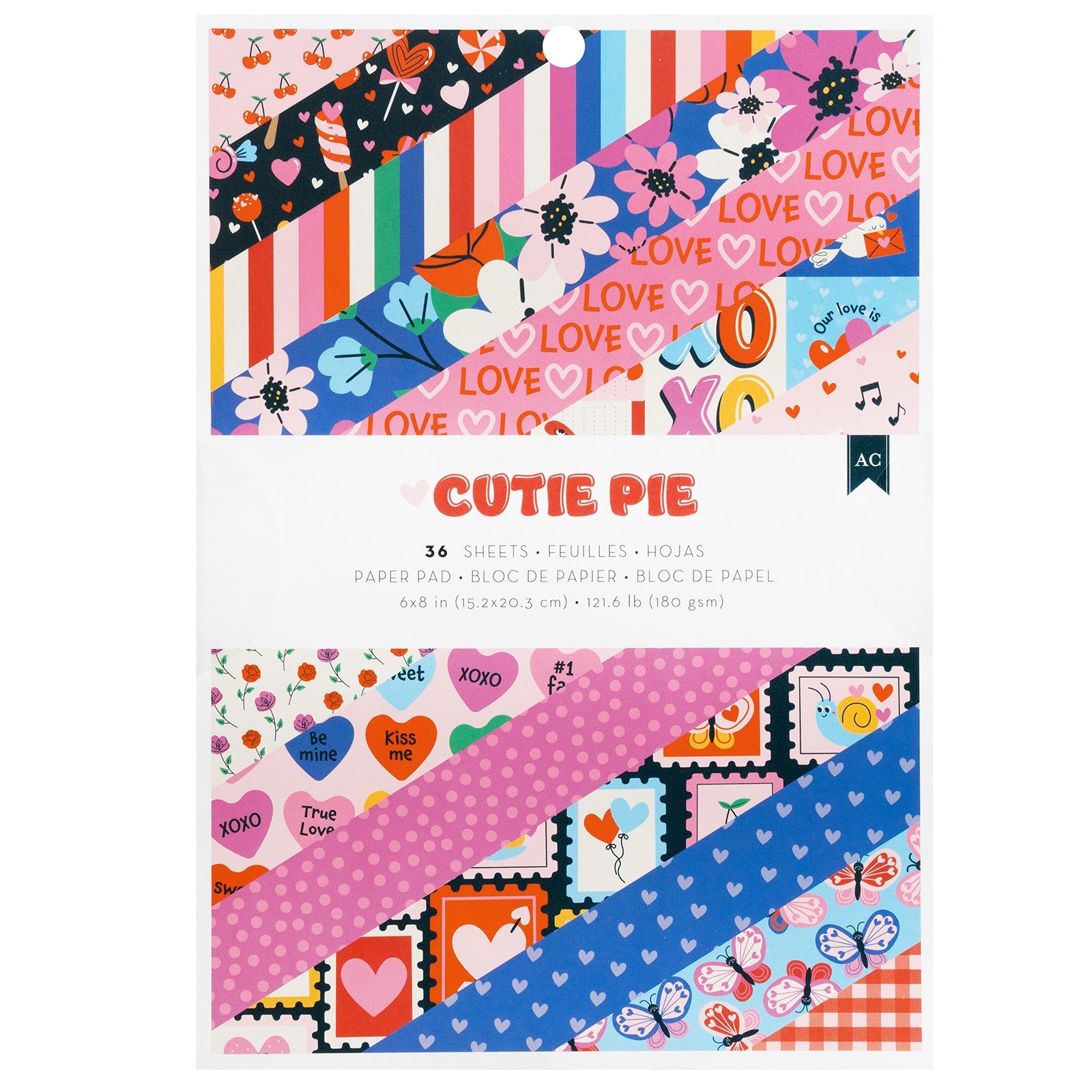 AC Cardstock Cutie Pie 6x8" Patterned Paper Pad