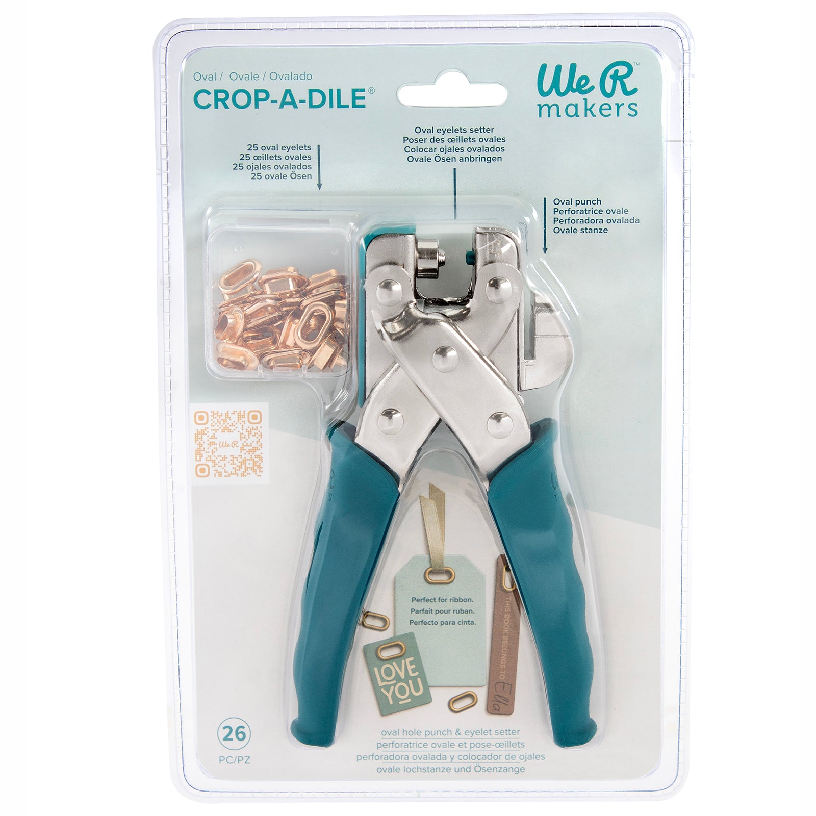 We R Makers Oval Crop-A-Dile Punch and Eyelet Setter
